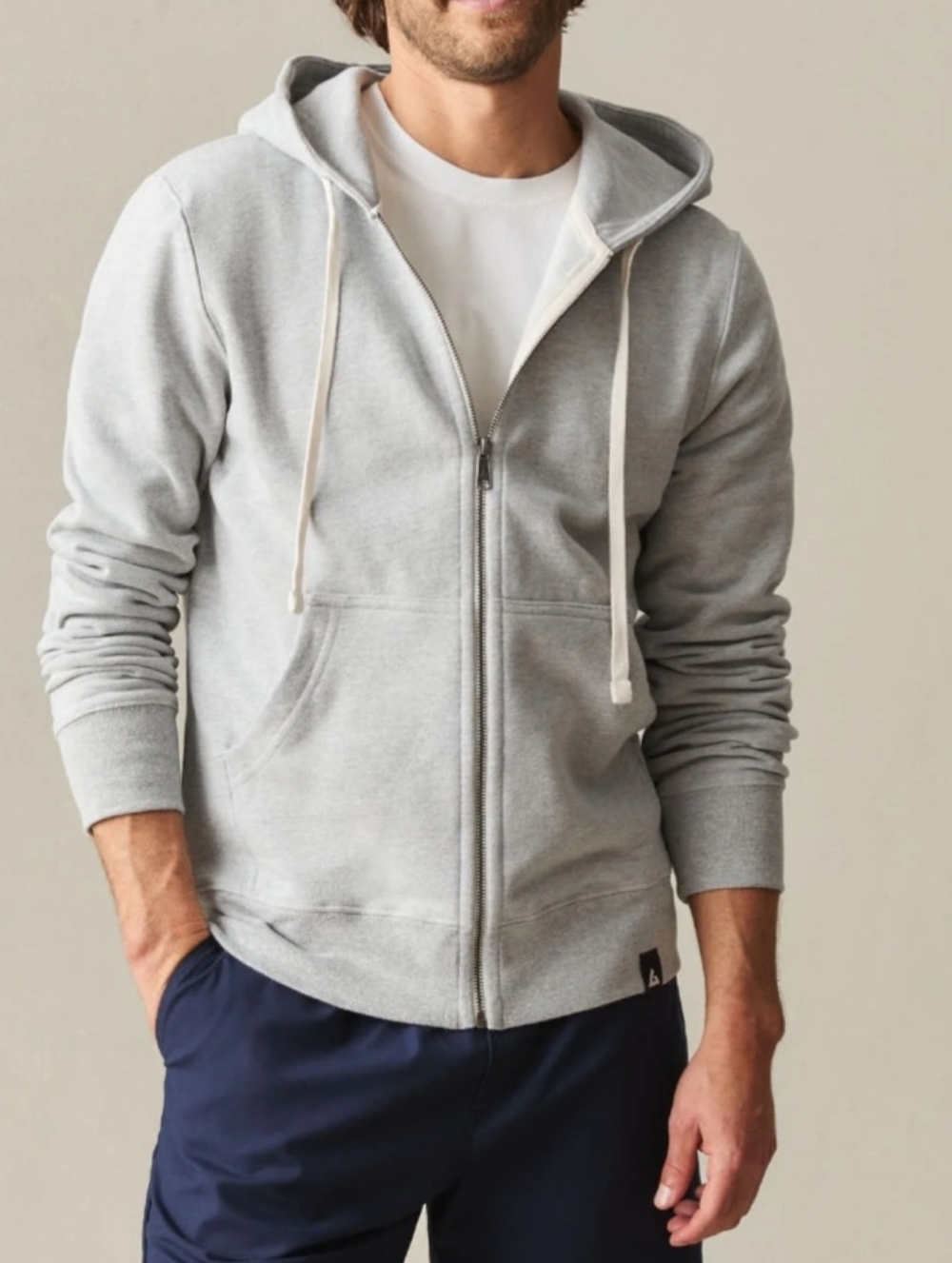 American Giant Carolina Men's Small Gray Hoodie Full Zip Midweight NWOT